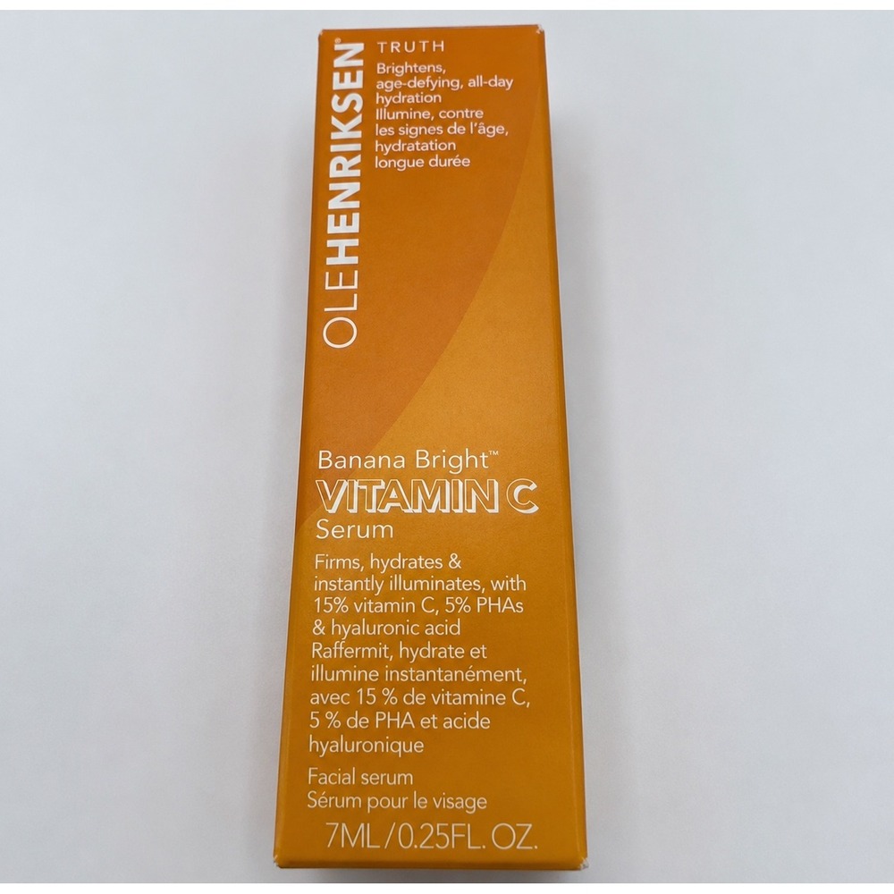 Ole Henriksen Banana‎ Bright Vitamin C Serum 15% Vit C 5% PHA 7ml 0.25oz New Box